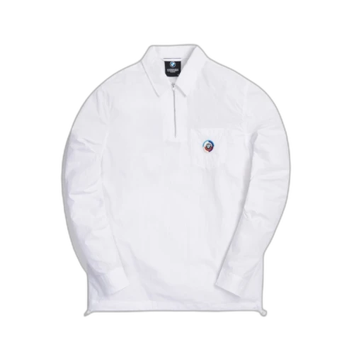 Kith x BMW Quarter Zip Collared Shirt White
