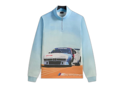 Kith x BMW Retro Vintage Quarter Zip White