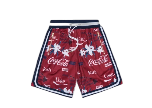 Kith x Coca-Cola x Mitchell & Ness Hawaii Shorts Red