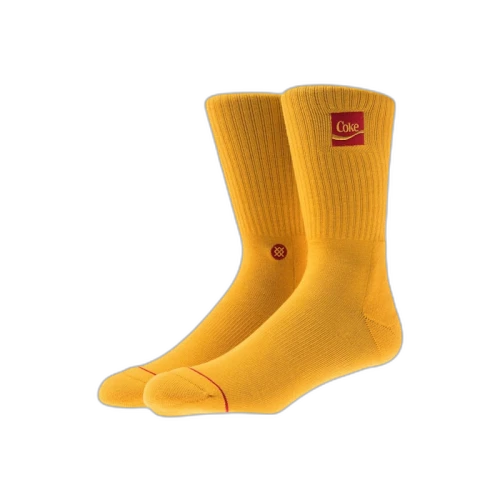 Kith x Coca-Cola x Stance Crew Sock Yellow