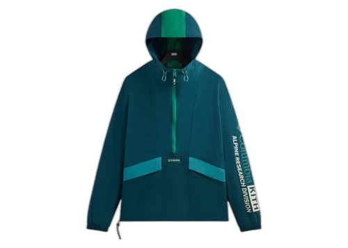Kith x Columbia Wind Anorak Midnight Teal