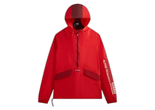 Kith x Columbia Wind Anorak Red Velvet