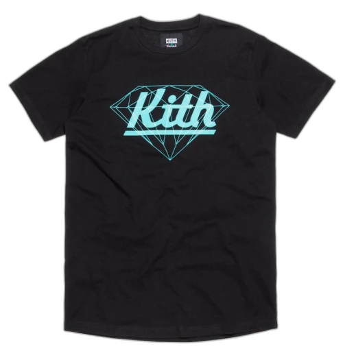 Kith x Diamond Logo Tee Black
