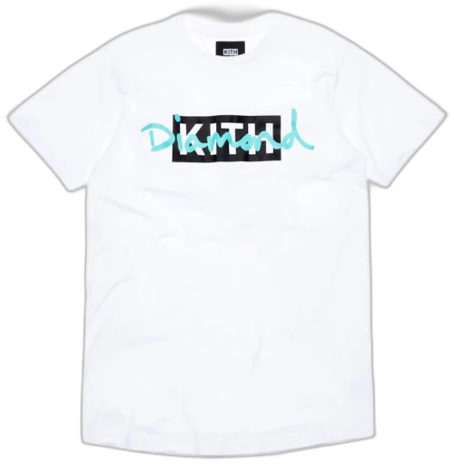 Kith x Diamond Script Tee White