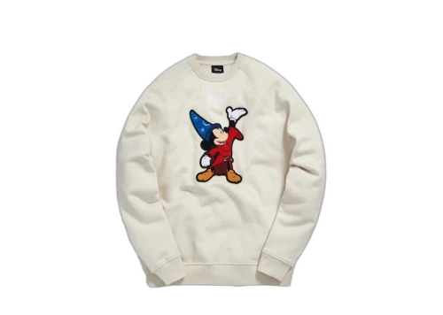 Kith x Disney 40s Fantasia Classic Logo Crewneck Turtledove