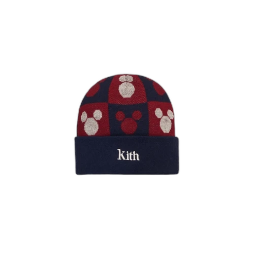 Kith x Disney Monogram Dock Beanie Red