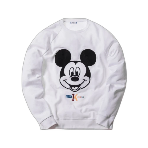 Kith x Iceberg Mickey Crewneck White