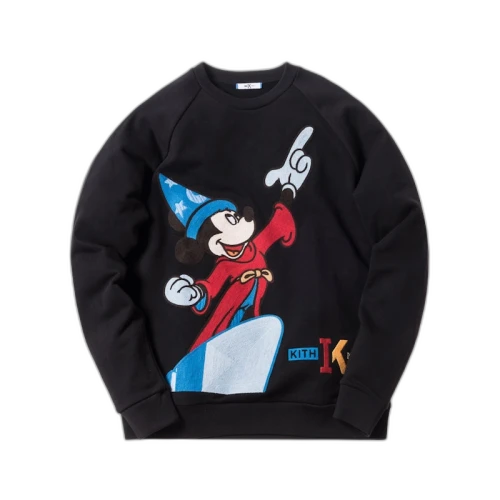 Kith x Iceberg Mickey Fantasia Crewneck Black