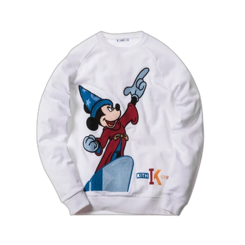 Kith x Iceberg Mickey Fantasia Crewneck White