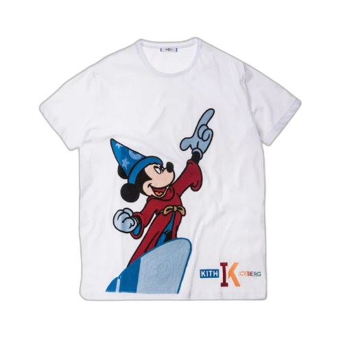 Kith x Iceberg Mickey Fantasia Tee White
