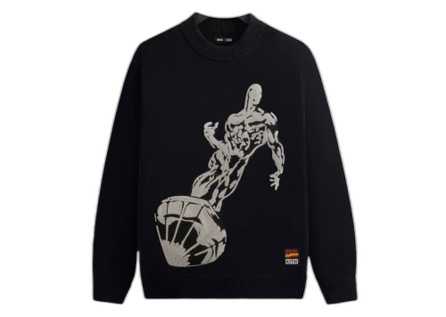 Kith x Marvel Silver Surfer Lewis Crewneck Sweater Black