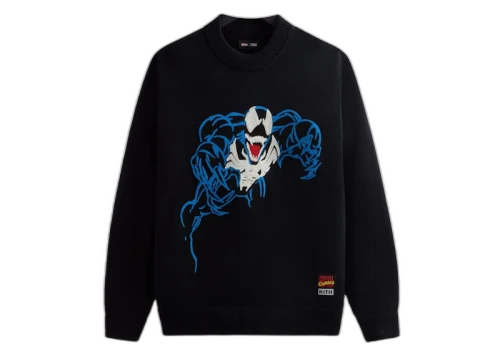Kith x Marvel Venom Lewis Crewneck Sweater Black