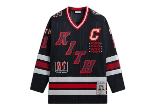 Kith x Mitchell & Ness For The New York Rangers Mark Messier Jersey Navy