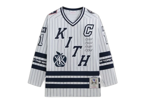 Kith x Mitchell & Ness For The New York Rangers Mark Messier Jersey White