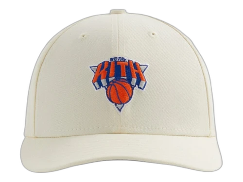 Kith x New Era The New York Knicks Logo Low Profile 59Fifty Fitted Sandrift