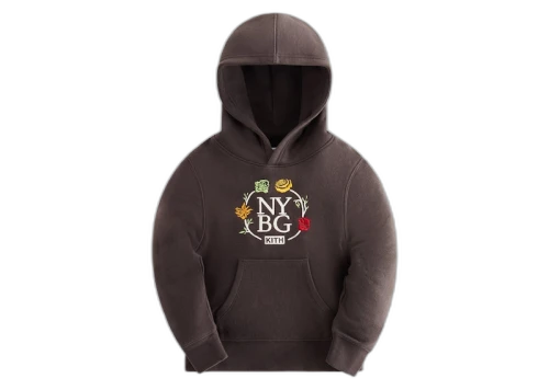 Kith x New York Botanical Garden Kids Logo Williams Hoodie Kindling
