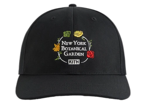 Kith x New York Botanical Garden Twill Aaron Cap Black