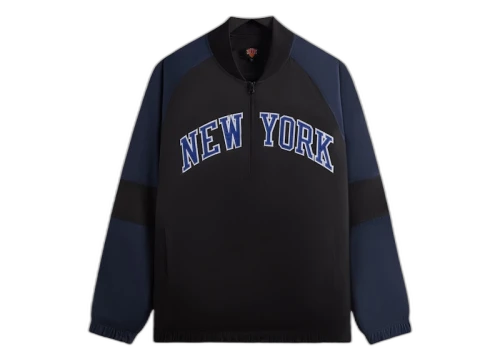Kith x New York Knicks Ball Nylon Quarter Zip Black