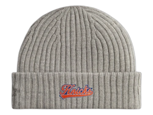 Kith x New York Knicks Court Vision Beanie Light Heather Grey