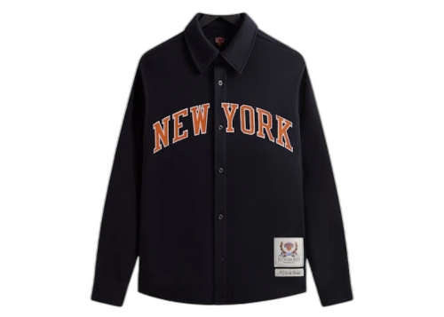 Kith x New York Knicks Felted Jersey Apollo Shirt Nocturnal