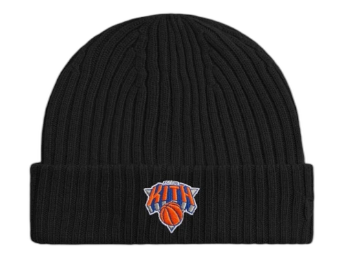 Kith x New York Knicks Logo Beanie Black