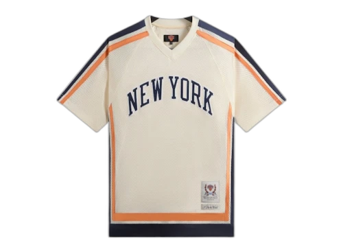 Kith x New York Knicks Mesh Leon Top Sandrift