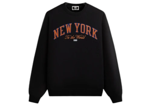 Kith x New York Knicks Vintage Nelson Crewneck Black
