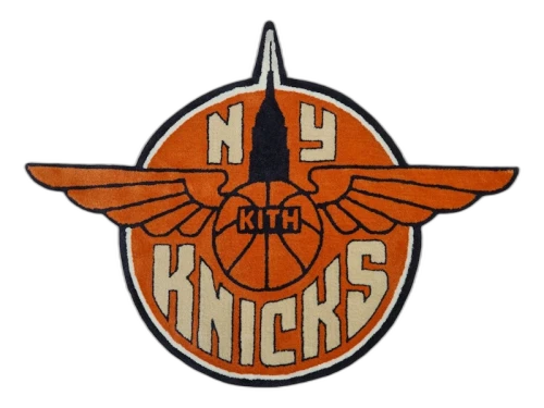 Kith x New York Knicks Wingman Logo Rug Multi