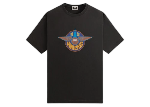 Kith x New York Knicks Wingman Vintage Tee Black