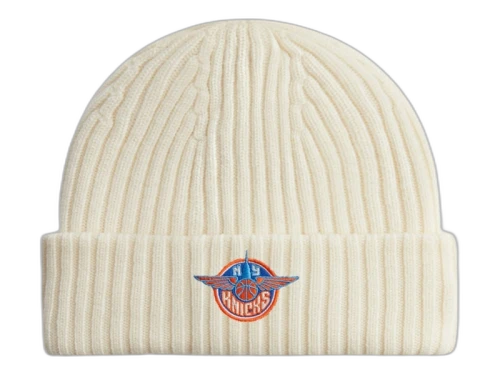 Kith x New York Knicks Wings Logo Beanie Sandrift