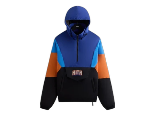 Kith x New York Knicks Wings Quarter Zip Anorak Black