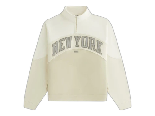 Kith x New York Knicks Women's Hunter III Panelled Quarter Zip Sandrift