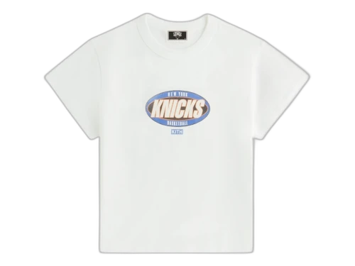 Kith x New York Knicks Women's Y2K Vintage Mulberry Tee White