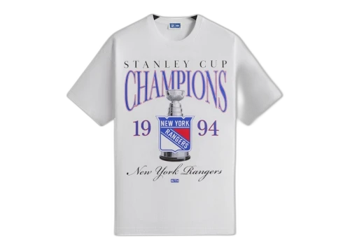 Kith x New York Rangers Champion Vintage Tee White
