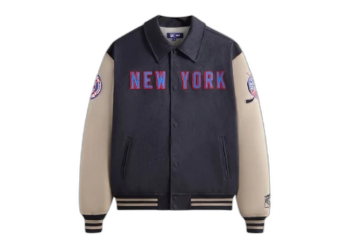 Kith x New York Rangers Faux Suede Lamont Coaches Jacket Nocturnal