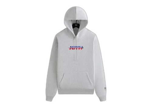 Kith x New York Rangers Hat Trick Nelson Hoodie Light Heather Grey