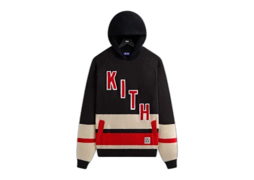 Kith x New York Rangers Hooded Delk Sweater Black