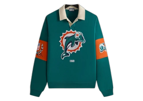 Kith x NFL 47 Dolphins Nelson Collared Pullover Center