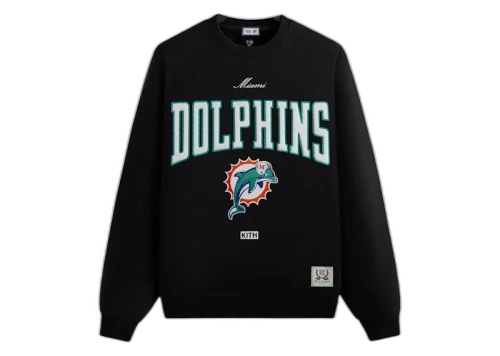 Kith x NFL 47 Dolphins Nelson Crewneck Black