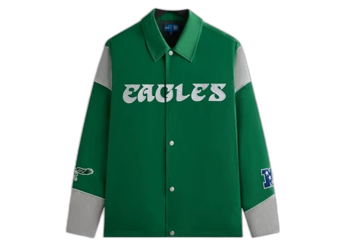 Kith x NFL 47 Eagles Kieran Coaches Jacket Parrot