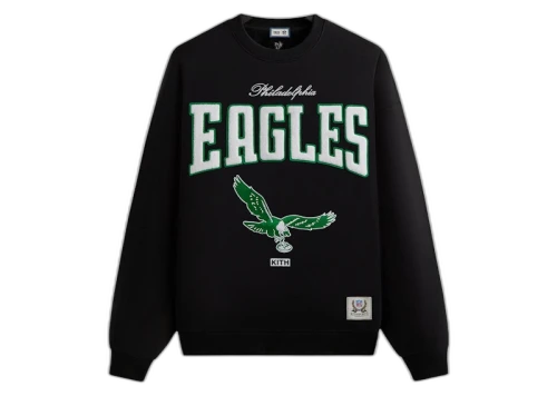 Kith x NFL 47 Eagles Nelson Crewneck Black