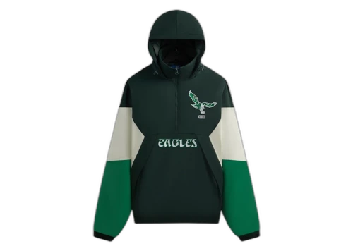 Kith x NFL 47 Eagles Quarter Zip Anorak With Hood Stadium