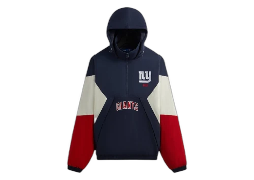 Kith x NFL 47 Giants Quarter Zip Anorak With Hood Nocturnal