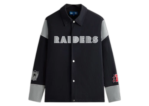 Kith x NFL 47 Raiders Kieran Coaches Jacket Black