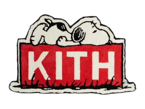 Kith x Peanuts Classic Logo Area Rug Multi