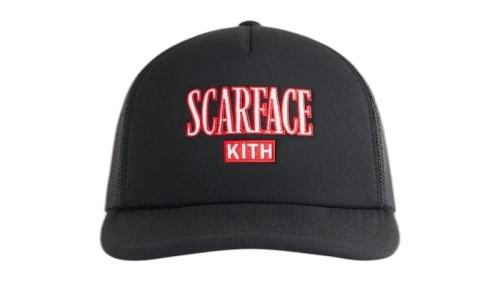 Kith x Scarface Poly Foam Nolan Trucker Hat Black