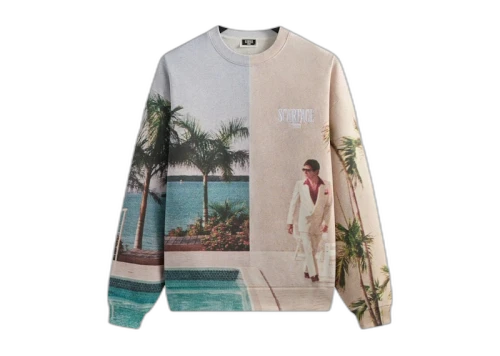 Kith x Scarface Tony Miami Vintage Nelson Crewneck Multicolor