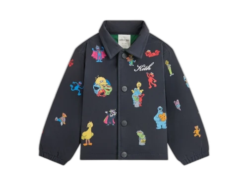 Kith x Sesame Street Baby Coaches Jacket Black