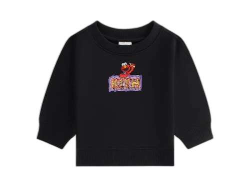 Kith x Sesame Street Baby Elmo Nelson Crewneck Black