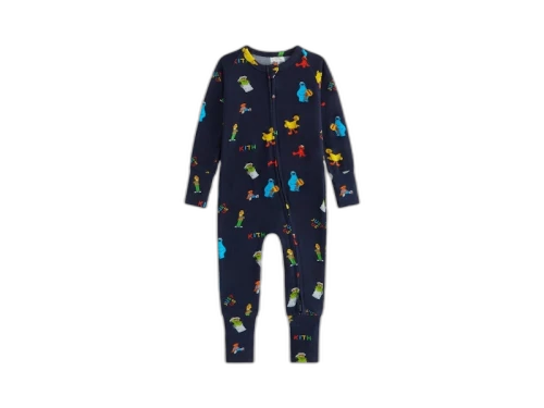 Kith x Sesame Street Baby Pajama Coverall Nocturnal